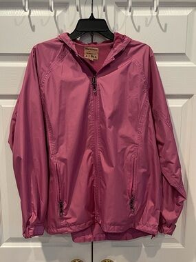 Cold Storage Foul Weather Gear Hooded Rain Jacket - Pink - S